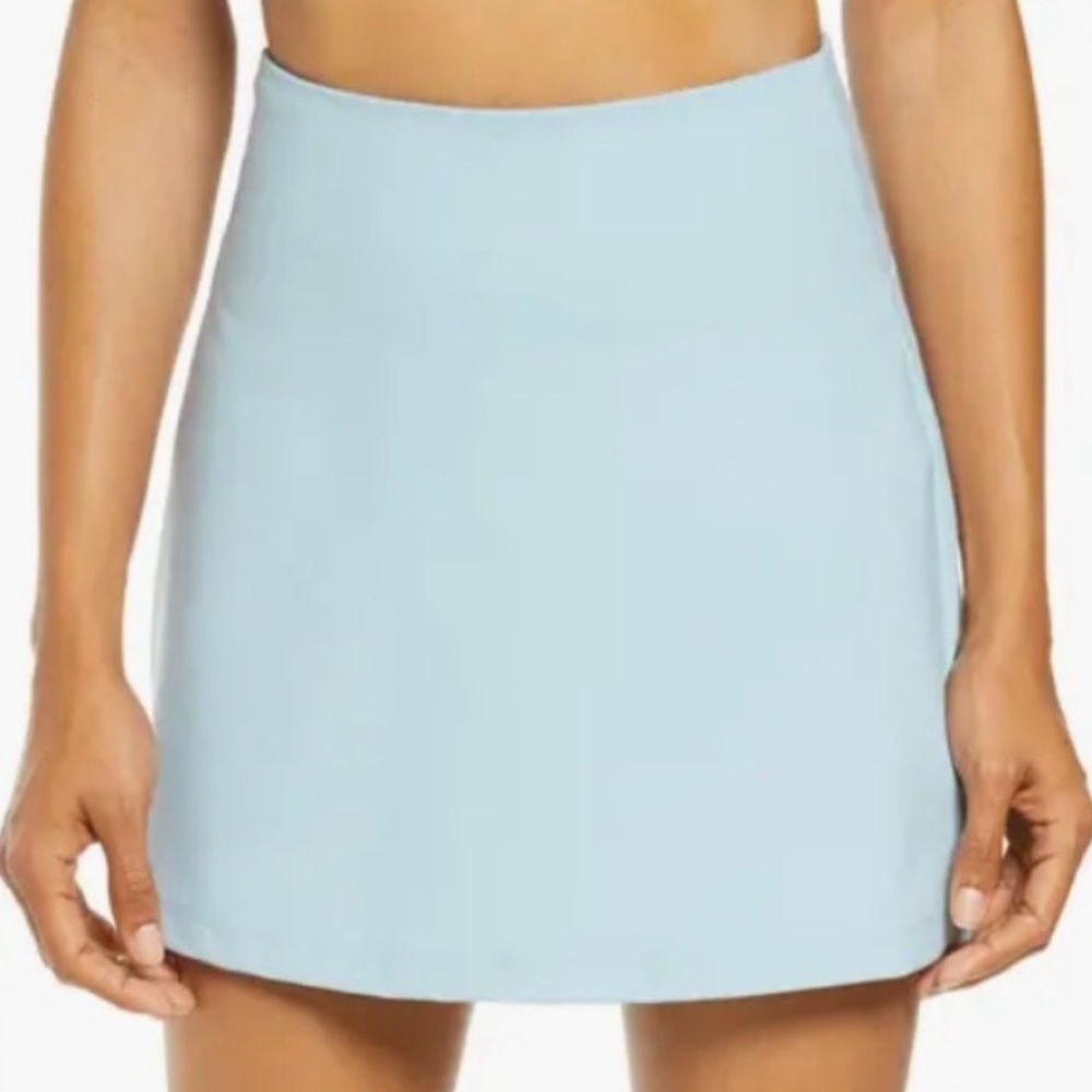 Girlfriend‎ Collective Women’s High Waist Rise Skort Sky Blue XL Athletic Skirt